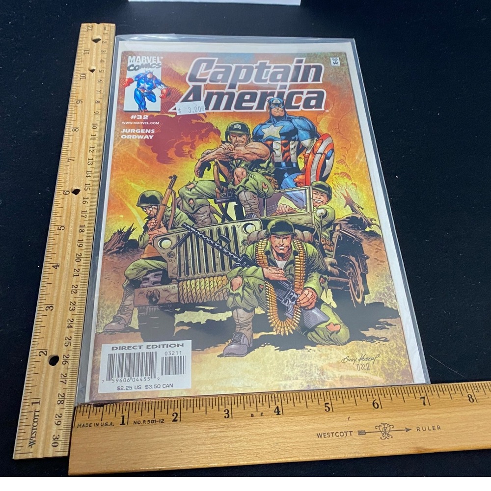 Captain America Comic Book‎ #32 Direct Edition Marvel Comics Jurgens Ordway